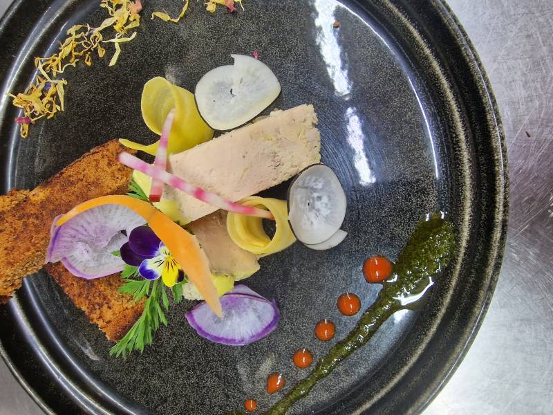 Foie gras mi-cuit pain d'épice - Restaurant à Guillestre O'Délices